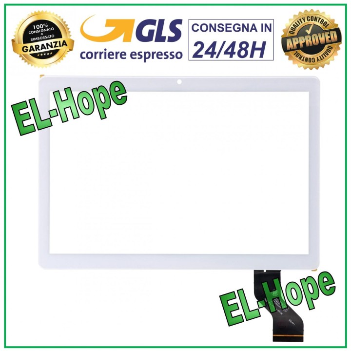 TOUCH SCREEN GLASS TABLET YESTEL X7 DIGITIZER 10  ORIGINAL WHITE