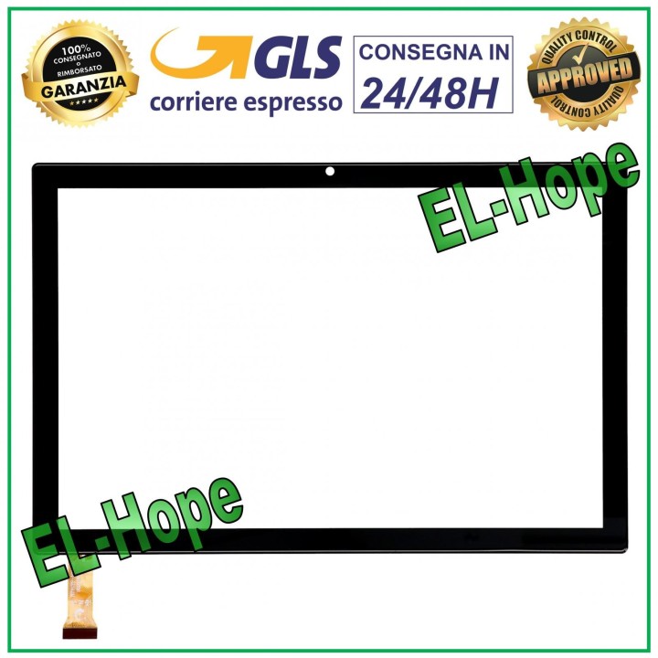 TOUCH SCREEN GLASS TABLET YESTEL T5 T5_EEA DIGITIZER 10.1  ORIGINAL BLACK BLACK