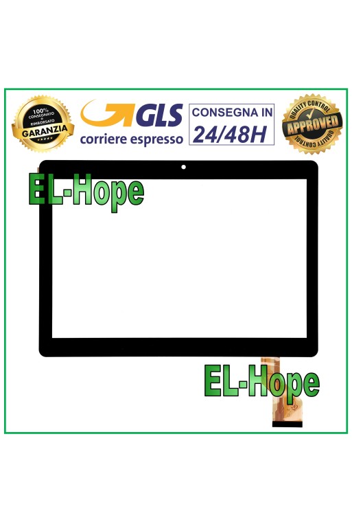 TOUCH SCREEN GLASS TABLET MEDIATEK MEBERRY M6 MJK-1102 DIGITIZER ORIGINAL BLACK