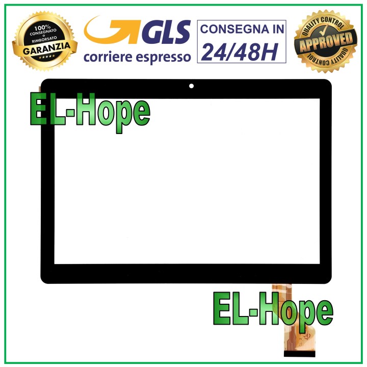 TOUCH SCREEN GLASS TABLET MEDIATEK MEBERRY M6 MJK-1102 DIGITIZER ORIGINAL BLACK