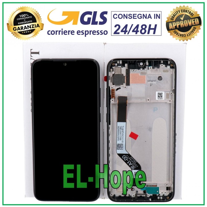 ORIGINAL FRAME LCD DISPLAY XIAOMI REDMI NOTE 7 / Note 7 PRO TOUCH SCREEN BLACK