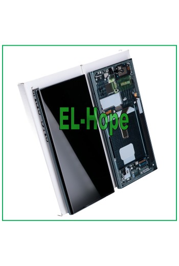 ORIGINAL FRAME LCD DISPLAY SAMSUNG GALAXY S22 ULTRA SM-S908 TOUCH GREEN GREEN