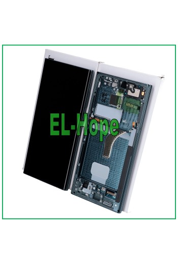 ORIGINAL FRAME LCD DISPLAY SAMSUNG GALAXY S22 ULTRA SM-S908 TOUCH GREEN GREEN
