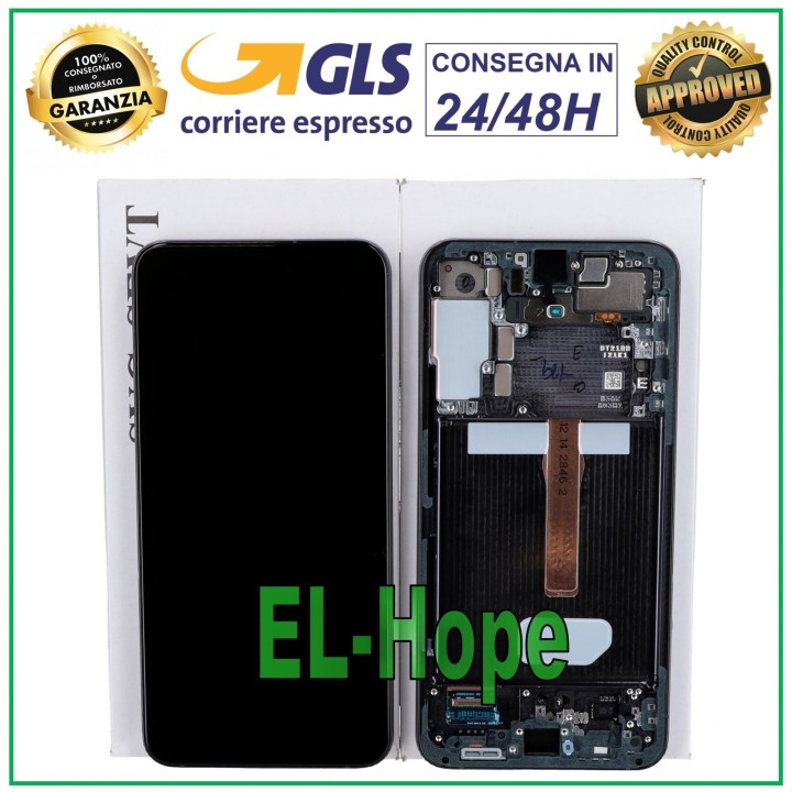 ORIGINAL FRAME DISPLAY SAMSUNG S22+ PLUS 2022 SM-S906 TOUCH BLACK GH82-27500A