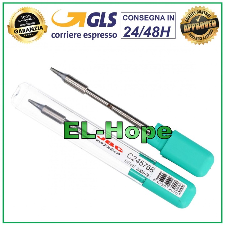 CARTRIDGE C245768 JBC CARTRIDGE CHISEL 1.5 X 0.3 ORIGINAL SOLDERING IRON TIP