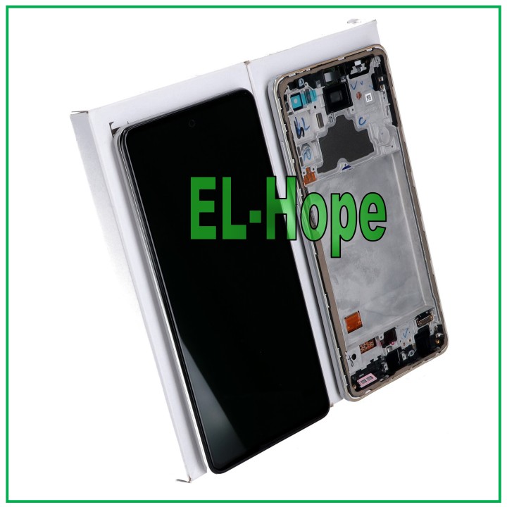 ORIGINAL DISPLAY SERVICE SAMSUNG A72 SM-A725 4G TOUCH FRAME WHITE GH82-25541D