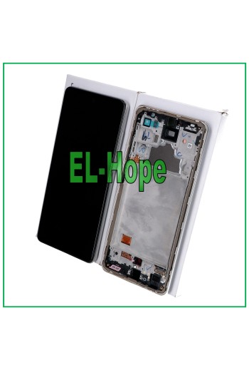 ORIGINAL SERVICE LCD DISPLAY SAMSUNG GALAXY A72 SM-A725 4G TOUCH FRAME WHITE