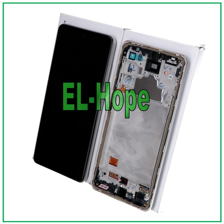 ORIGINAL DISPLAY SERVICE SAMSUNG A72 SM-A725 4G TOUCH FRAME WHITE GH82-25541D