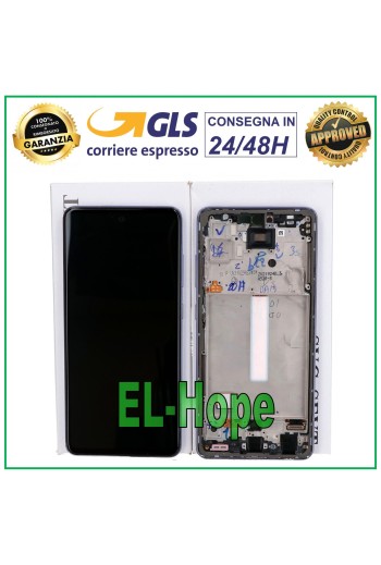 100% ORIGINAL TOUCH LCD DISPLAY SAMSUNG GALAXY A52 SM A525F A526B FRAME PURPLE