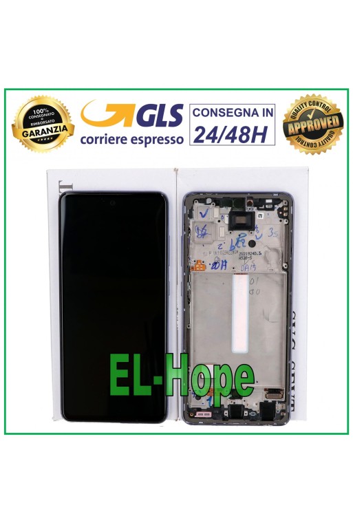 100% ORIGINAL TOUCH LCD DISPLAY SAMSUNG GALAXY A52 SM A525F A526B FRAME PURPLE