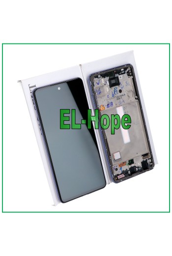 100% ORIGINAL TOUCH LCD DISPLAY SAMSUNG GALAXY A52 SM A525F A526B FRAME PURPLE