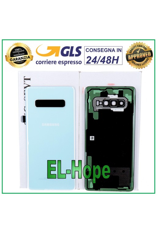 ORIGINAL SAMSUNG GALAXY S10 PLUS SM-G975 BATTERY COVER BACK COVER PRISM WHITE