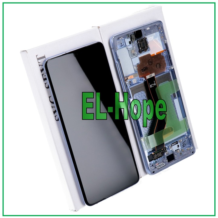 ORIGINAL FRAME DISPLAY SAMSUNG S20+ PLUS SM-G985 G986 TOUCH PURPLE GH82-22134K