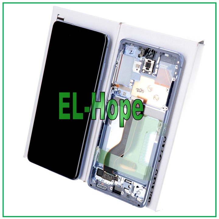 ORIGINAL FRAME DISPLAY SAMSUNG S20+ PLUS SM-G985 G986 TOUCH PURPLE GH82-22134K