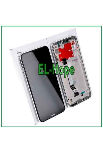 LCD DISPLAY + ORIGINAL FRAME XIAOMI REDMI NOTE 8T M1908C3XG TOUCH SCREEN WHITE