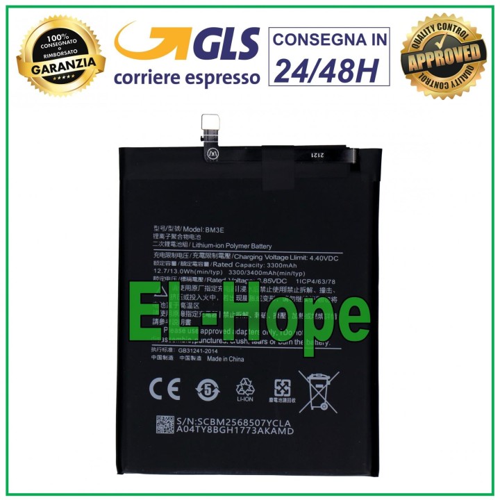 BM3E BATTERY FOR XIAOMI MI8 MI 8 M1803E1A M1803E1C 3400 mAh BATTERY