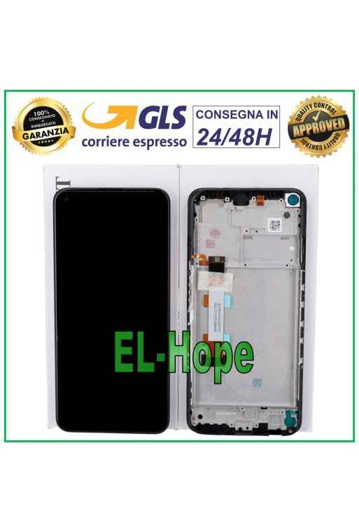 ORIGINAL FRAME LCD DISPLAY XIAOMI REDMI NOTE 9T / NOTE 9 5G M2007J22 TOUCH BLACK