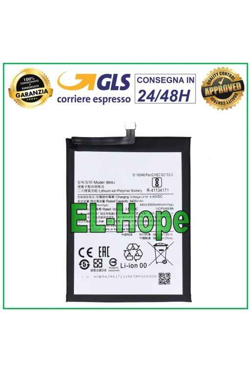 BATTERY BM4J FOR XIAOMI REDMI NOTE 8 PRO M1906G7G 4500 mAh EQUAL TO ORIGINAL