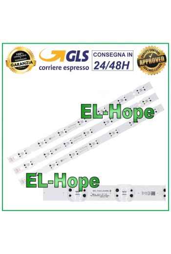 KIT 3 STRIP BARS 7 LED TV LG 43 SSC_TRIDENT_43UK65_S SVL430A61 43UK6500PLA 
