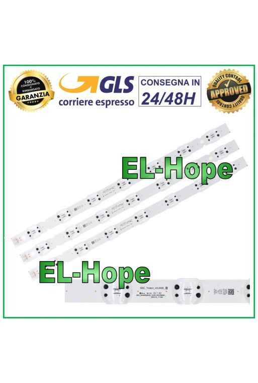 KIT 3 STRIP BARS 7 LED TV LG 43 SSC_TRIDENT_43UK65_S SVL430A61 43UK6500PLA 