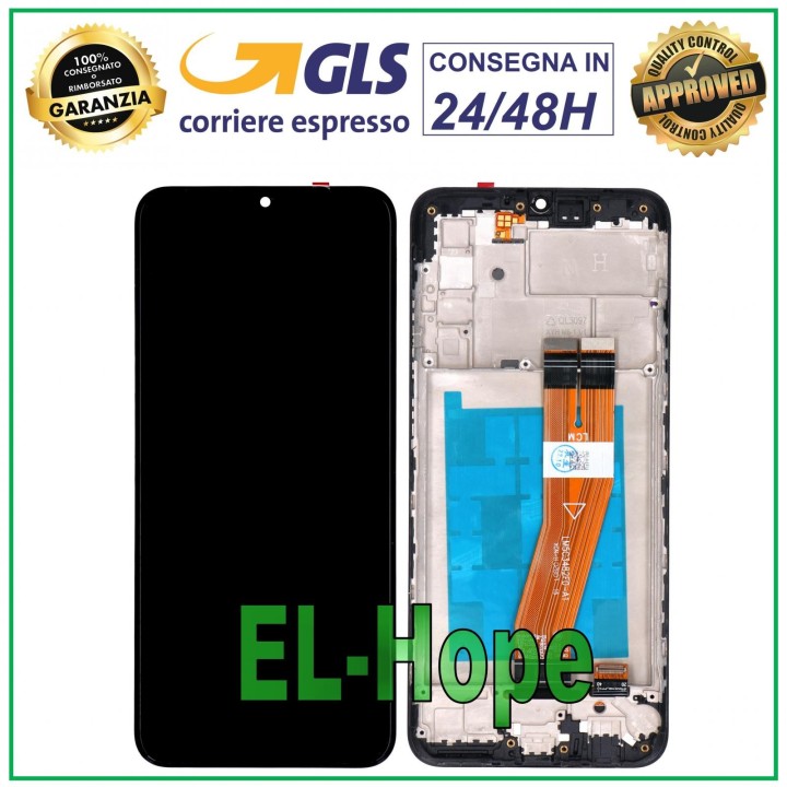 LCD DISPLAY + FRAME FOR SAMSUNG GALAXY A02S SM A025G TOUCH SCREEN ASSEMBLED
