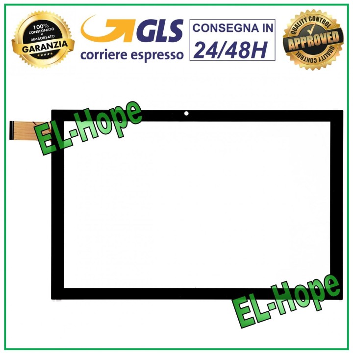 TOUCH SCREEN GLASS TABLET MAJESTIC TAB 812 / TAB 811 DIGITIZER 10.1  BLACK