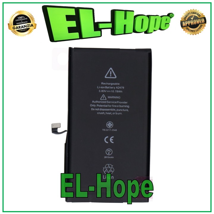 REPLACEMENT BATTERY FOR IPHONE 12 / 12 PRO A2479 2815 mAh 4.45V