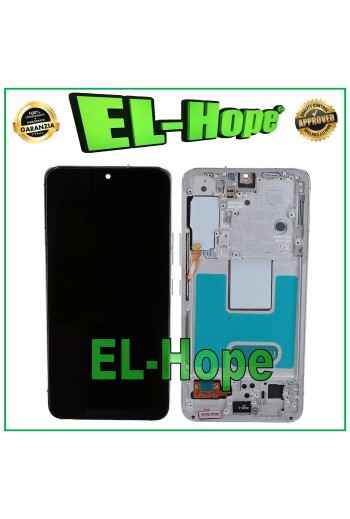 TFT FRAME LCD DISPLAY FOR SAMSUNG GALAXY S22 2022 SM-S901 TOUCH WHITE SILVER