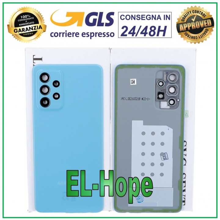 ORIGINAL SAMSUNG GALAXY A52 SM-A525 F BATTERY COVER BACK COVER BLUE
