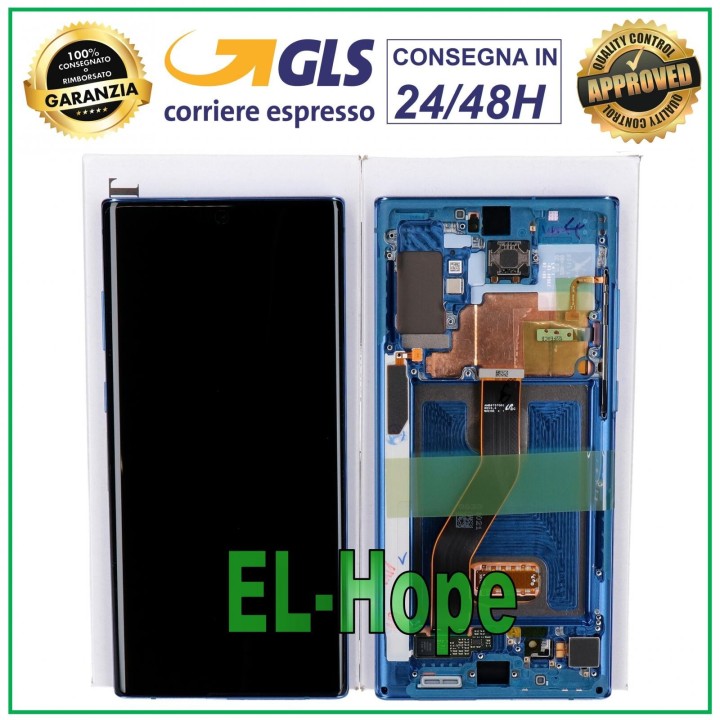 ORIGINAL DISPLAY SAMSUNG NOTE 10 PLUS SM N975 N976 TOUCH SCREEN BLUE GH82-20838D