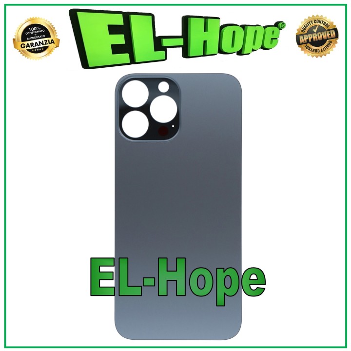 GLASS BACK BODY BATTERY COVER FOR IPHONE 13 PRO MAX BIG HOLE GRAPHITE