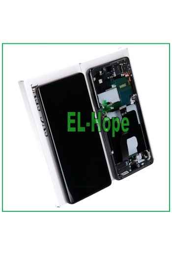 100% ORIGINAL LCD DISPLAY FRAME SAMSUNG GALAXY S21 ULTRA SM-G998 TOUCH BLACK