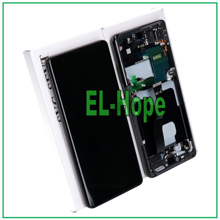 ORIGINAL FRAME LCD DISPLAY SAMSUNG S21 ULTRA SM-G998 TOUCH BLACK GH82-26035A