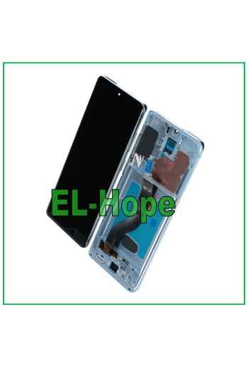 OLED FRAME LCD DISPLAY FOR SAMSUNG GALAXY S20+ PLUS SM-G985 G986 TOUCH BLUE GLASS