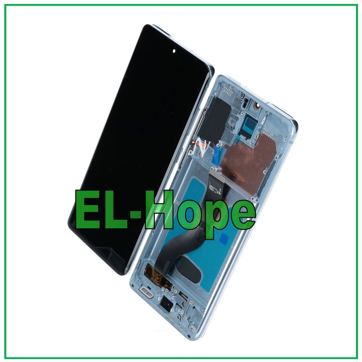 OLED FRAME LCD DISPLAY FOR SAMSUNG GALAXY S20+ PLUS SM-G985 G986 TOUCH BLUE GLASS