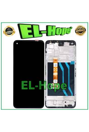 LCD DISPLAY + FRAME FOR OPPO A76 CPH2375 TOUCH SCREEN MONITOR GLASS BLACK