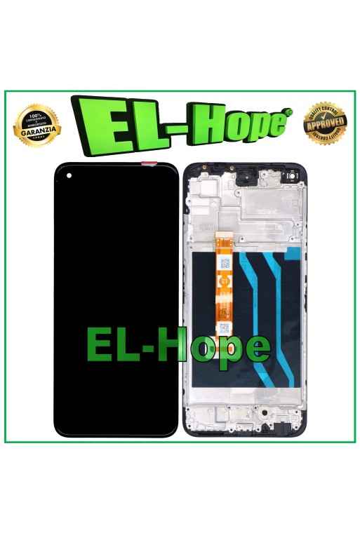 LCD DISPLAY + FRAME FOR OPPO A76 CPH2375 TOUCH SCREEN MONITOR GLASS BLACK