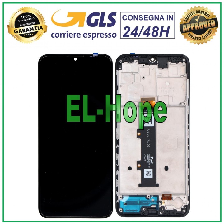 LCD DISPLAY FRAME FOR MOTOROLA MOTO G20 XT2128 XT-2128 TOUCH SCREEN GLASS BLACK