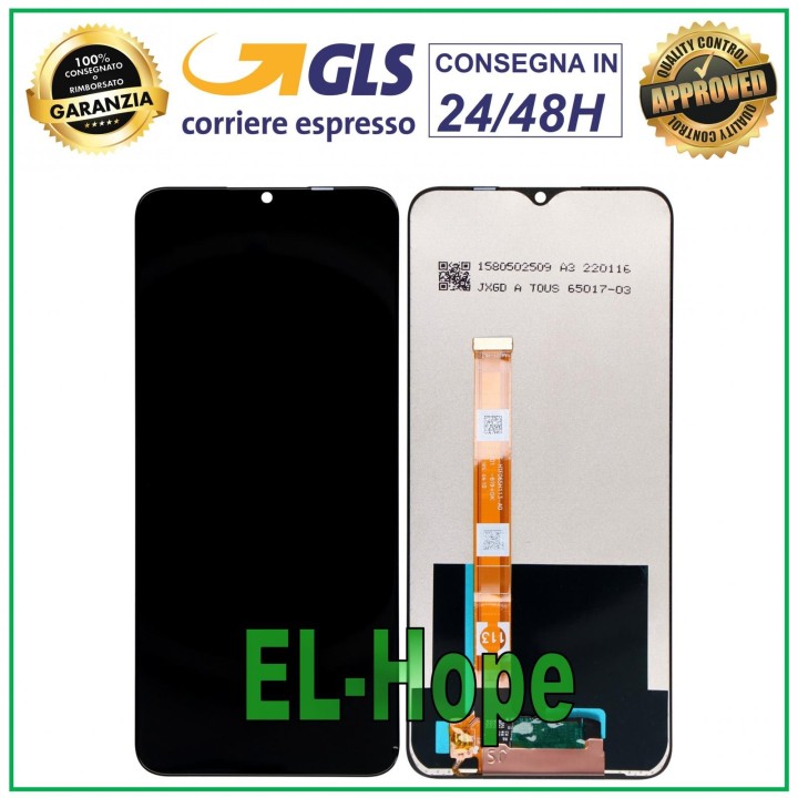 LCD DISPLAY FOR OPPO A16S CPH2271 / A16 CPH2269 TOUCH SCREEN GLASS SCREEN BLACK