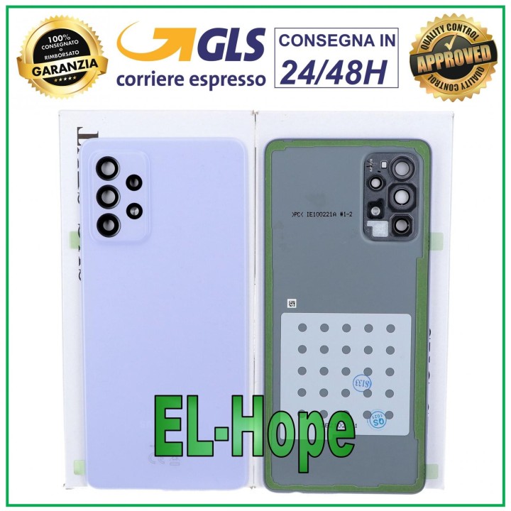 ORIGINAL SAMSUNG GALAXY A72 SM-A725 BATTERY COVER PURPLE BACK COVER