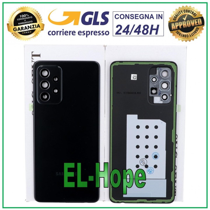 ORIGINAL SAMSUNG GALAXY A52 SM-A525 F BATTERY COVER BLACK BACK COVER