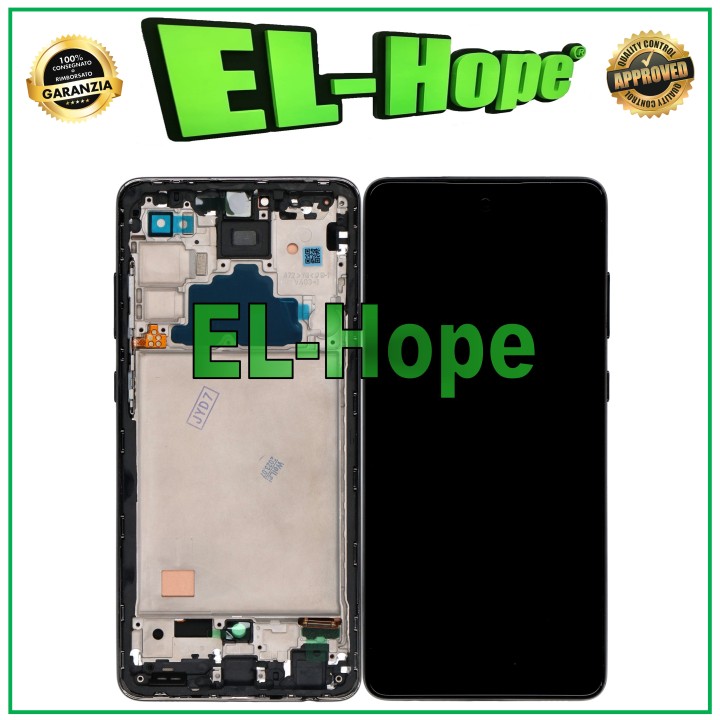 TFT DISPLAY + FRAME FOR SAMSUNG GALAXY A72 SM A725 A726 TOUCH GLASS SCREEN BLACK