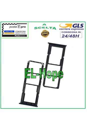 SLOT CARRIAGE COMPARTMENT NANO SIM CARD + MICRO SD SAMSUNG GALAXY A21S SM A217F BLACK