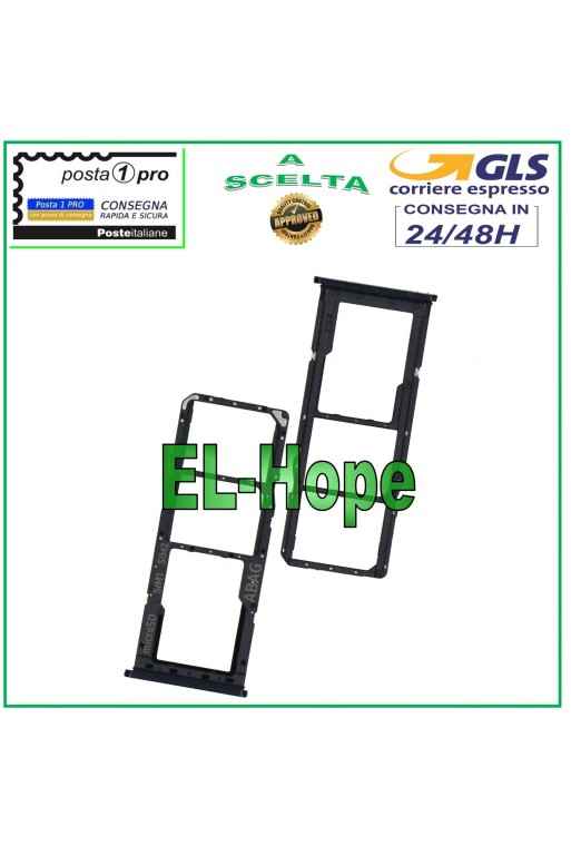 SLOT CARRIAGE COMPARTMENT NANO SIM CARD + MICRO SD SAMSUNG GALAXY A21S SM A217F BLACK