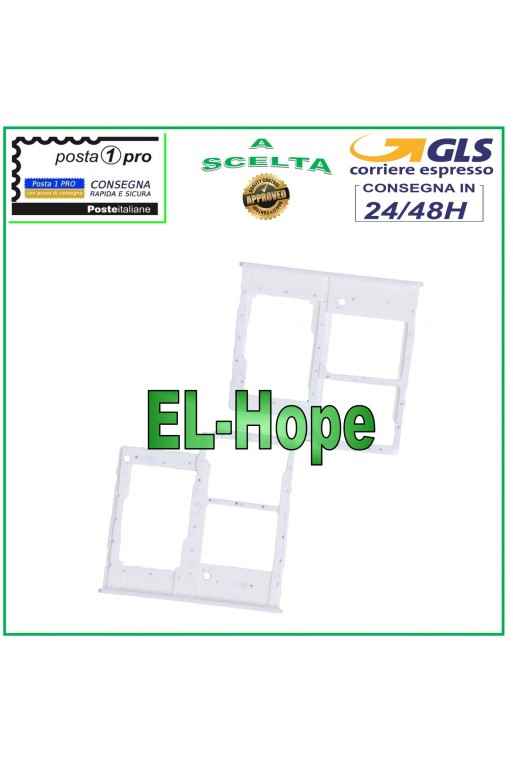 SLOT CART COMPARTMENT NANO SIM MICRO SD SAMSUNG GALAXY A20E SM A202F WHITE