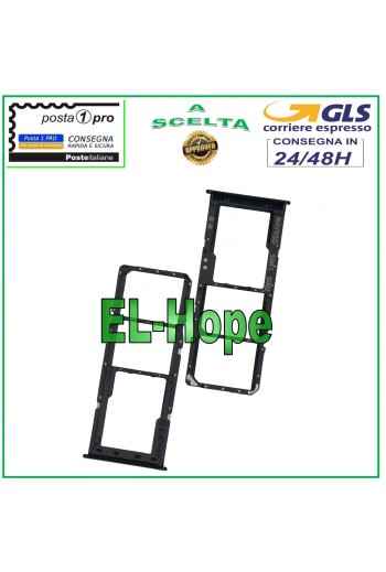 SLOT CARRIAGE COMPARTMENT NANO SIM CARD + MICRO SD SAMSUNG GALAXY A30S SM A307F BLACK