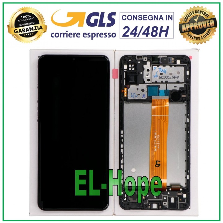 ORIGINAL FRAME DISPLAY SAMSUNG M12 2021 SM-M127 TOUCH SCREEN GLASS GH82-25042A
