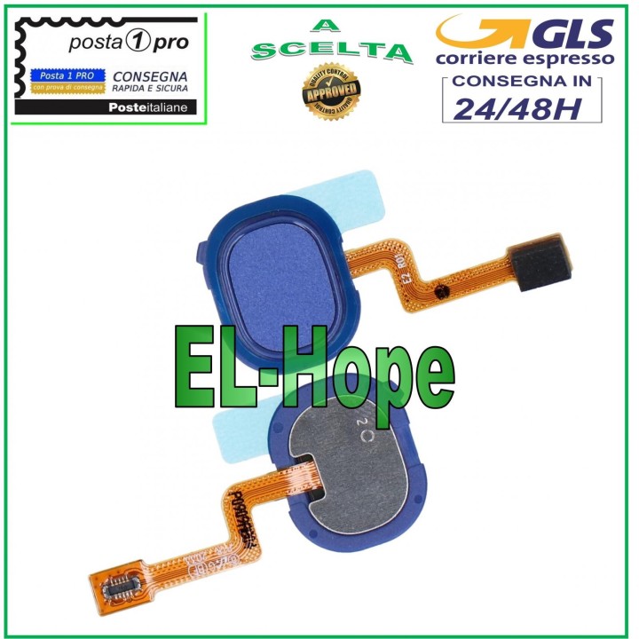 HOME BUTTON FINGERPRINT FOR SAMSUNG GALAXY A21S SM A217 F/FN FINGERPRINT SENSOR BLUE