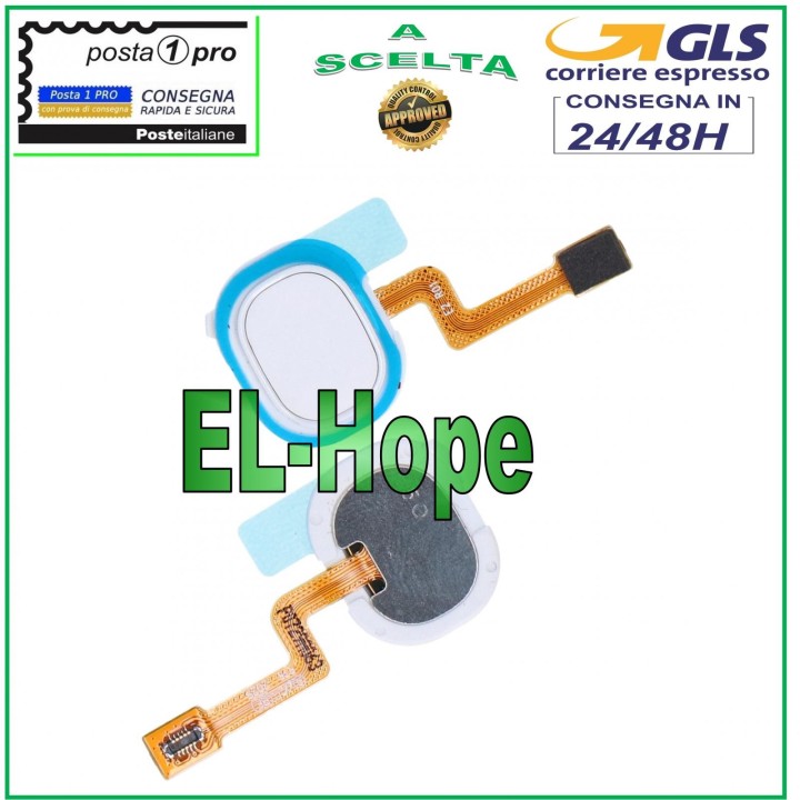 HOME BUTTON FINGERPRINT SAMSUNG GALAXY A21S SM A217 F/FN FINGERPRINT SENSOR WHITE