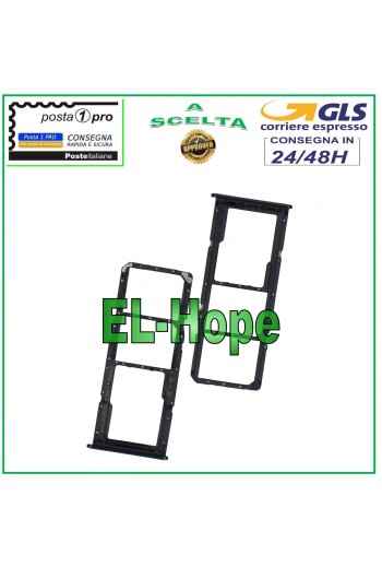 SLOT CARRIAGE COMPARTMENT NANO SIM CARD + MICRO SD SAMSUNG GALAXY A71 SM A715F BLACK